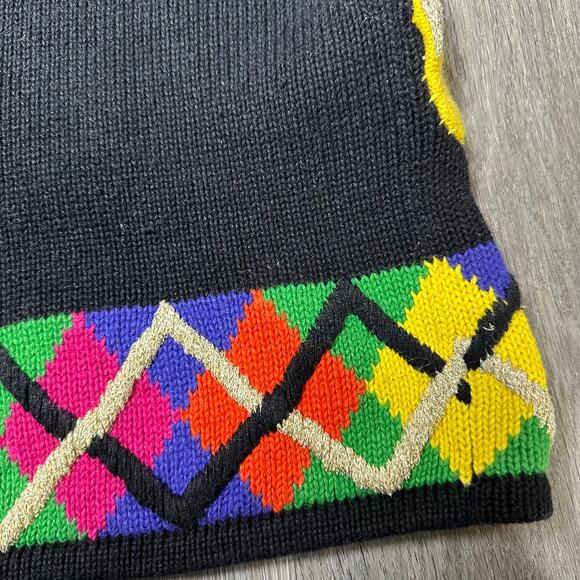 Lisa Nichols Vintage Christmas Ornament Turtleneck Sweater - Picture 7 of 8